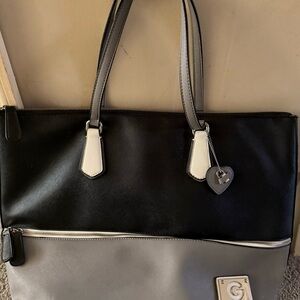 Stylish Black and Gray Women's Tote Bag